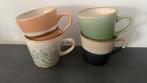 Vier cappuccino mokken hkliving hk living, Ophalen, Gebruikt, Keramiek, Overige stijlen