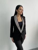 NIEUW Partij 8x getailleerde zwarte blazers met glitterkraag, Ophalen of Verzenden, Nieuw, Maat 38/40 (M)
