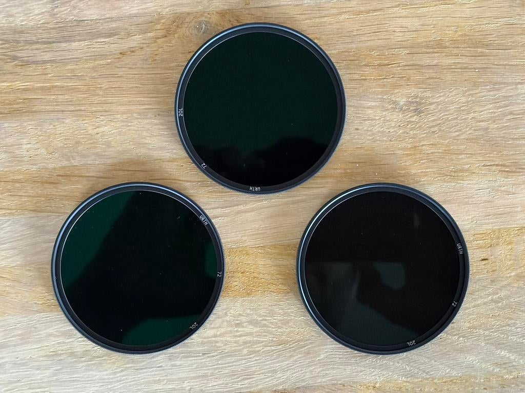 Urth ND grijsfilter set 72mm, Ophalen of Verzenden, Zo goed als nieuw, 70 tot 80 mm, Overige typen
