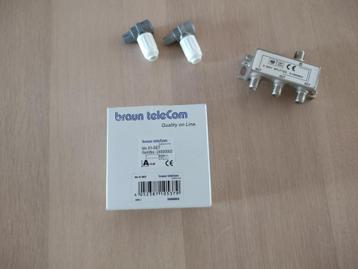 Braun Telecom wandcontactdoos BTV 01-SET/Ziggo Horizon Box beschikbaar voor biedingen
