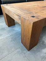 Massief eiken houten salontafel hoge kwaliteit, Ophalen, 100 tot 150 cm, Eikenhout, Nieuw