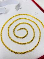 Gouden ketting - rope chain - 14 karaat, Ophalen of Verzenden, Zo goed als nieuw, Goud