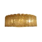 Vintage Doria Leuchten plafondlamp, Ophalen, Gebruikt, Doria Leuchten, Glas