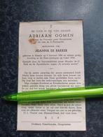 Bidprentje Meerle Adriaan Oomen 1886 1956, Ophalen, Bidprentje