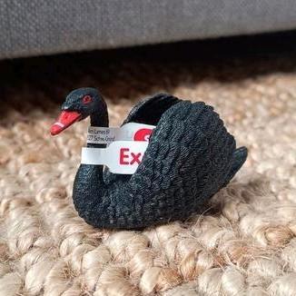Nieuw Schleich exclusieve zwarte zwaan 72194, Verzamelen, Dierenverzamelingen, Nieuw, Beeldje of Figuurtje, Boerderijdier, Ophalen of Verzenden