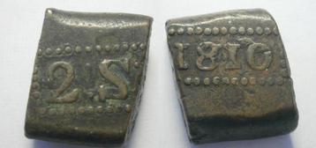 NI Bonk van 2 Stuiver 1810 beschikbaar voor biedingen