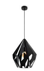 Hanglamp Eglo Carlton zwart, Ophalen, Modern, geometrisch, Zo goed als nieuw, Metaal