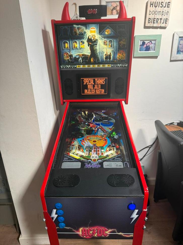 Digitale flipperkast AC/DC Dolby surround (virtual pinball), Verzamelen, Automaten | Flipperkasten, Zo goed als nieuw, Flipperkast