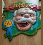 Abraham 50 jaar oud, plastic, raam of wand decoratie, Ophalen of Verzenden, Zo goed als nieuw, Versiering, Abraham of Sarah