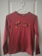 Name it longsleeve pailletten tekst Okay bruin 146 152, Meisje, Ophalen of Verzenden, Zo goed als nieuw, Shirt of Longsleeve