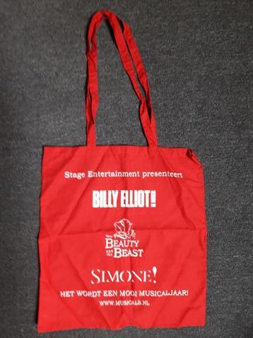 stoffen tas Billy Elliot , Beauty and the beast , nieuw , kl beschikbaar voor biedingen