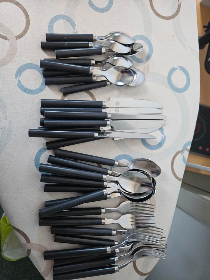 Mastercheff Bestekset - 8 Personen - RVS, Huis en Inrichting, Keuken | Bestek, Zo goed als nieuw, Bestekset, Rvs of Chroom, Vaatwasserbestendig