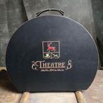 Luxe Theater Hoedenkoffer van hout en lederen bekleding, Antiek en Kunst, Ophalen of Verzenden