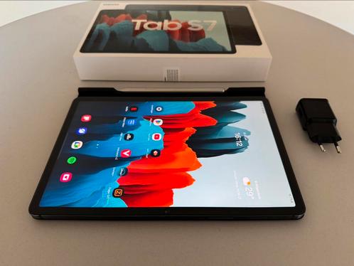 Samsung Galaxy Tab S7 Mystic Black 128gb met hoes en pen, Computers en Software, Android Tablets, Gebruikt, Wi-Fi, 11 inch, 128 GB