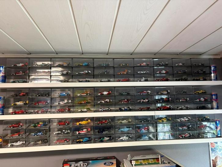 F1 Panini Rennwagenkollektion Ausgabe 1-107 1:43 Komplett, Verzamelen, Automerken, Motoren en Formule 1, Zo goed als nieuw, Formule 1