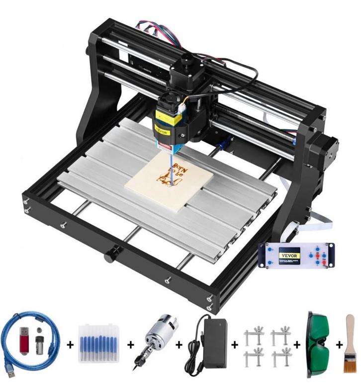 Vevor CNC 3018 Pro Laser Graveermachine, Computers en Software, 3D-printerbenodigheden, Zo goed als nieuw, Ophalen of Verzenden