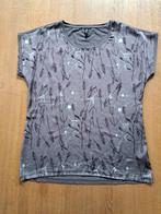T-shirt dames donkergrijs met all-over print maat L Eksept, Maat 42/44 (L), Ophalen of Verzenden, Zo goed als nieuw, Korte mouw