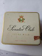 Vintage Senator Club Sigarenblikje Leeg, Verzamelen, Blikken, Ophalen of Verzenden, Gebruikt