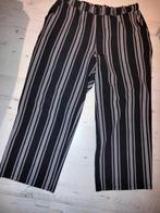 Zizzi 7/8 broek streep mt L 52/54, Zizzi, Zwart, Ophalen of Verzenden, Zo goed als nieuw