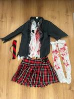 Zombie schoolmeisje maat xs, Ophalen of Verzenden, Zo goed als nieuw, Maat 34 (XS) of kleiner, Halloween