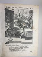 Emblemata, Ondeugd wijkt voor tucht, Otto van Veen,1607, Antiek en Kunst, Kunst | Etsen en Gravures, Verzenden