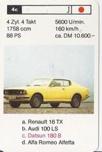 Kw3929 autokaartje 4c datsun 180 b, Ophalen of Verzenden, Zo goed als nieuw, Auto's