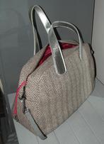 Justo Ju'sto tas damestas bag bruin met offwhite wol