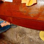 Te koop massief mahonie salontafel., Huis en Inrichting, Ophalen, 100 tot 150 cm, 50 tot 100 cm, Zo goed als nieuw