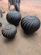 Schoorsteenkappen - 2x 250mm, 1x 150mm, Doe-het-zelf en Verbouw, Ophalen of Verzenden, Gebruikt, Afzuiger