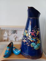 lampetkan met dik opgelegde bloemen en putter, Antiek en Kunst, Ophalen of Verzenden
