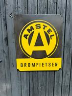 AMSTEL Bromfietsen emaille reclamebord, Ophalen, Reclamebord, Gebruikt, .