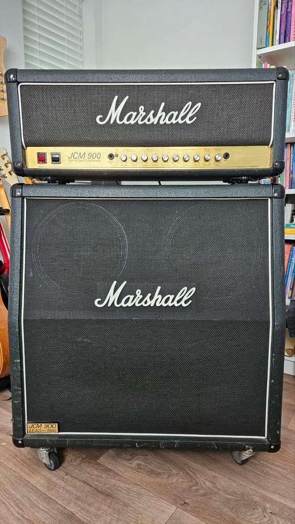 Marshall JCM900 model 4500 hi-gain dual reverb, Muziek en Instrumenten, Versterkers | Bas en Gitaar, Gebruikt, 50 tot 100 watt