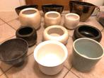 12 nette bloempotten voor een klein prijsje, Tuin en Terras, Bloempotten, Ophalen, Gebruikt, Rond, Binnen