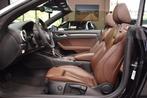 Audi A3 Cabriolet 2.0 TDI Cabrio Automaat Leder Led Navi, Gebruikt, 4 cilinders, 4 stoelen, Zwart