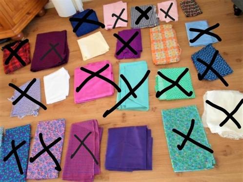 Partij Lappen stoffen. Zie omschrijving afmetingen/prijzen, Hobby en Vrije tijd, Stoffen en Lappen, Nieuw, Katoen, Overige kleuren