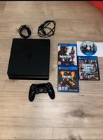 Playstation 4 slim inc 4 games en controller, Spelcomputers en Games, Spelcomputers | Sony PlayStation 4, Ophalen, Zo goed als nieuw