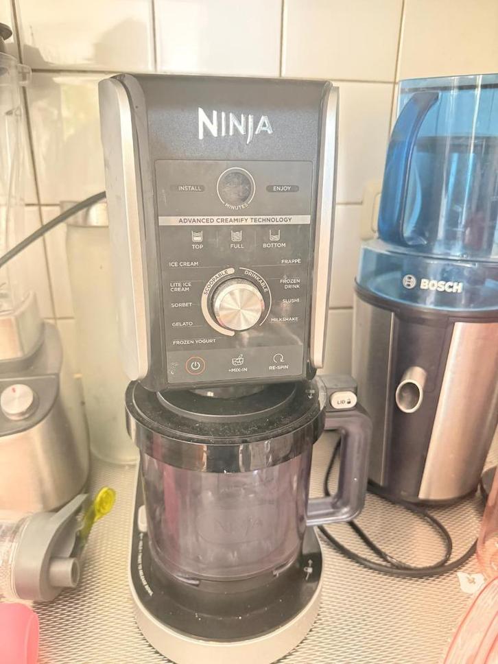 Ninja Deluxe ice cream  10 in 1, Witgoed en Apparatuur, IJsmachines, Gebruikt, Ophalen of Verzenden