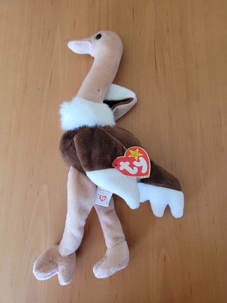 Ty Beanie Baby Struisvogel Stretch, Ophalen of Verzenden, Zo goed als nieuw, Overige typen