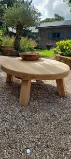 Salontafel stoer!! Ovaal. 135x99x44h., Huis en Inrichting, Tafels | Salontafels, Ophalen, 100 tot 150 cm, Eikenhout, 50 tot 100 cm