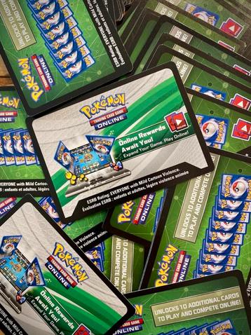 47 stuks Pokémon TCG live code kaarten beschikbaar voor biedingen