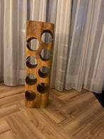 Wijnrek van mangohout handgemaakt, Huis en Inrichting, Woonaccessoires | Wijnrekken, Ophalen, Hout, 75 cm of meer