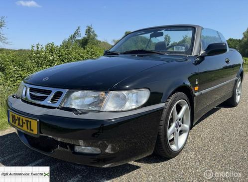 Saab 9-3 Cabrio 2.3 Turbo 1999 Viggen 225pk zwart oranje, Auto's, Saab, Bedrijf, Te koop, Saab 9-3, ABS, Airbags, Airconditioning