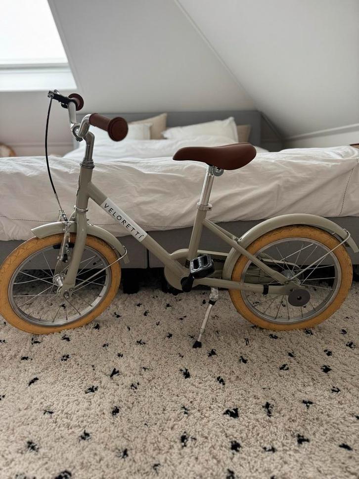 Veloretti Maxi  - Pebble Grey Kinderfiets, Fietsen en Brommers, Fietsen | Meisjes, Zo goed als nieuw, 16 inch, Handrem, Ophalen