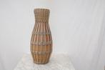 Bamboe terracotta vaas, Overige kleuren, Aardewerk of Porselein, Ophalen of Verzenden, Zo goed als nieuw