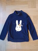 Donkerblauwe fleece trui maat 134, Gebruikt, C&A, Meisje, Trui of Vest