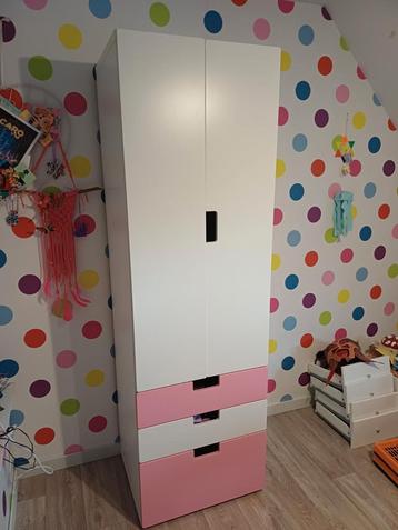 Leuke ikea stuva kledingkast meisje wit roze 61x52x193cm beschikbaar voor biedingen