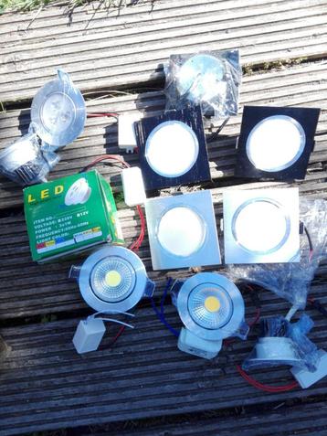 LED plafond inbouwspots ledspots spotjes zwart zilver licht beschikbaar voor biedingen