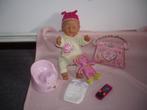 baby born met koffertje en acc, Ophalen of Verzenden, Zo goed als nieuw, Babypop