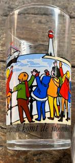 Oud glas de Gruyter 1970 Zie Ginds Komt de Stoomboot, Antiek en Kunst, Verzenden