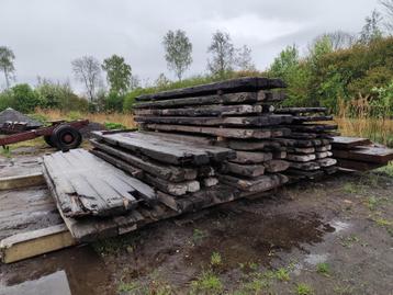 Azobé draglineschotten 5m x 1m, dikte 14cm beschikbaar voor biedingen